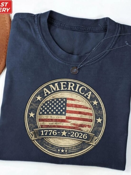 Tops - America 250th Anniversary Shirt, Patriotic USA Flag Tee